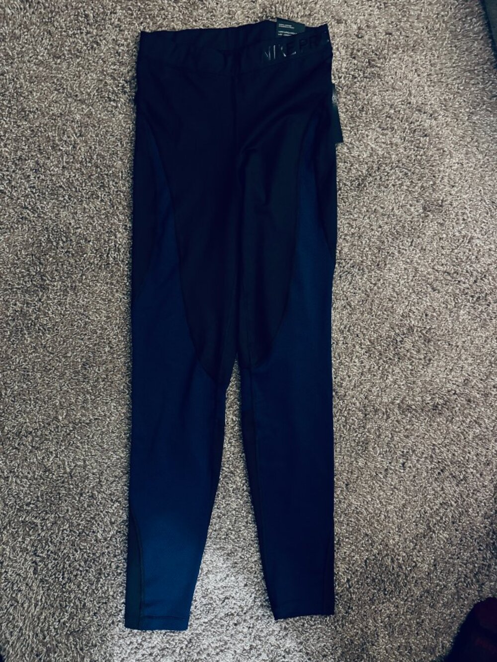 Nike Pro HyperCool TightFit Black and Blue Women’s Leggings